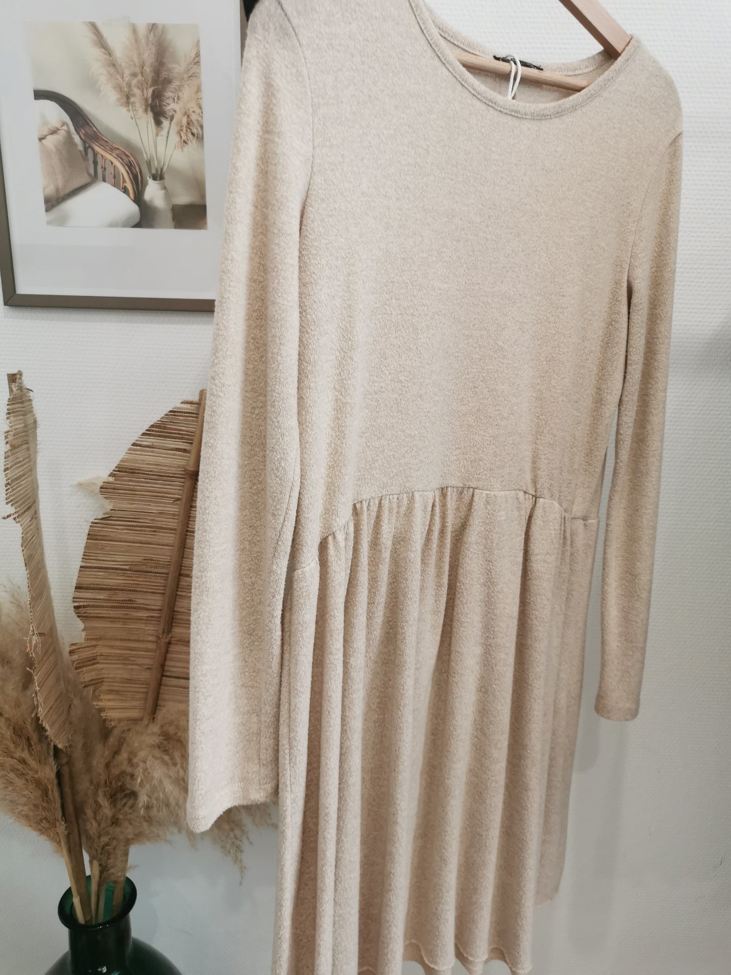 Robe pull beige Zara