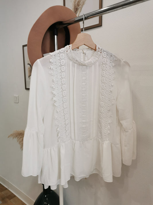 Blouse à dentelles