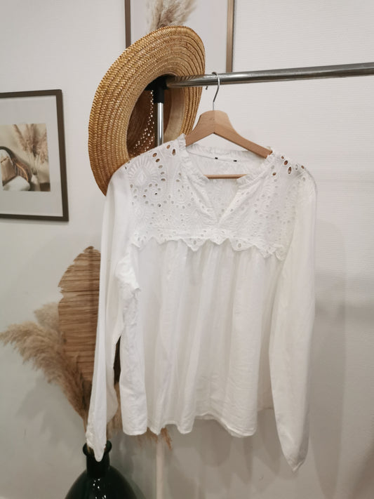 Blouse à broderies