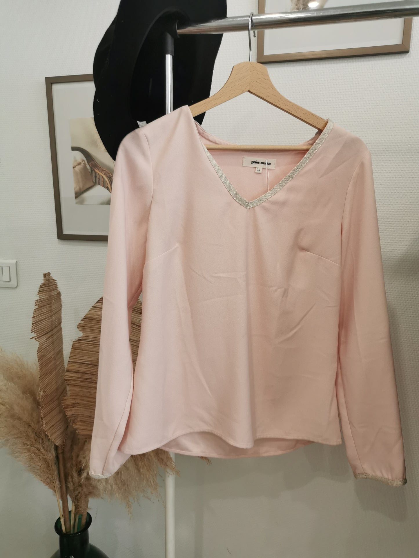 Blouse rose Grain de malice